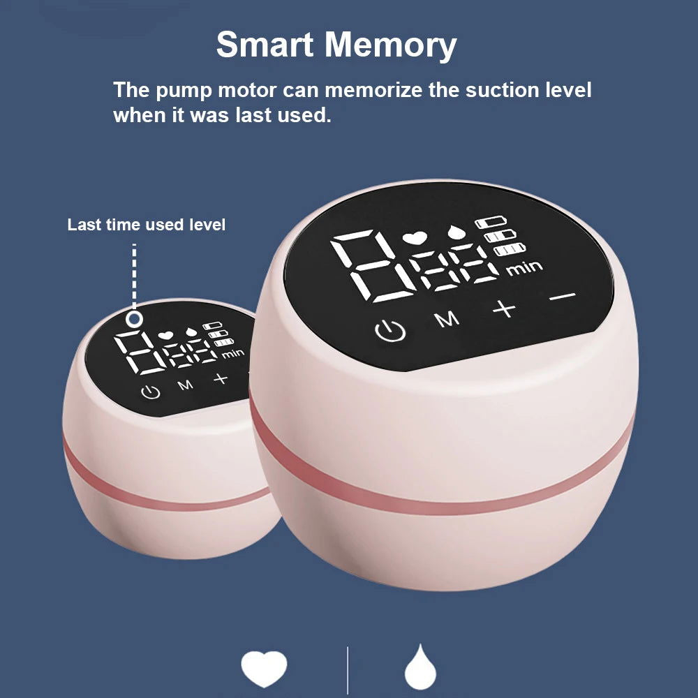 Portable Electric Breast Pump Breast Pump with LED Screen Milk Puller for Breastfeeding Low Noise 180ml Milk Bottle BPA-free - Slobuy