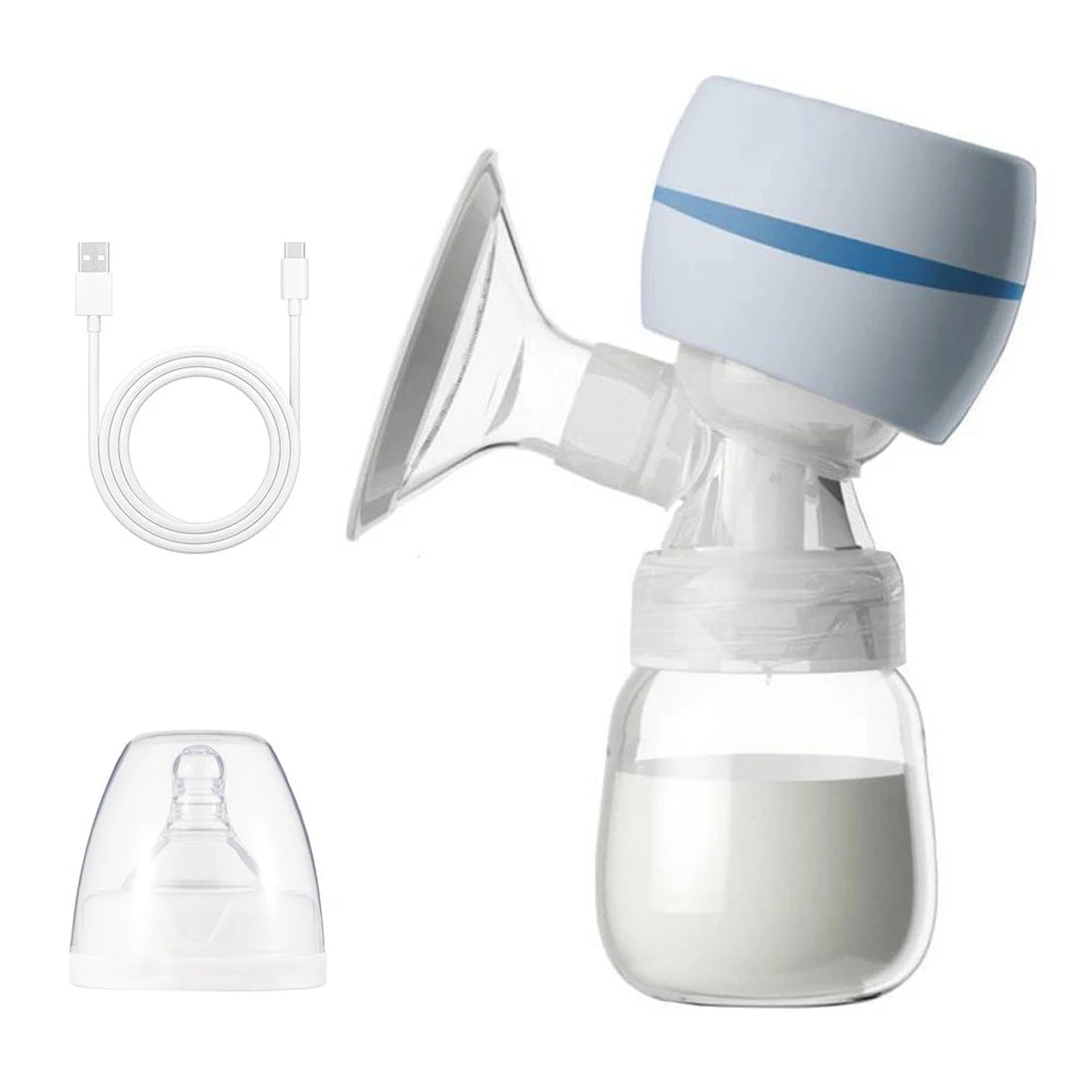 Portable Electric Breast Pump Breast Pump with LED Screen Milk Puller for Breastfeeding Low Noise 180ml Milk Bottle BPA-free - Slobuy