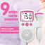 Portable Fetal Doppler Baby Monitor Heart Beat Monitor Probe LCD Display For Pregnant Maternity Women Home Pregnancy Pink Blue - Slobuy