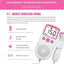 Portable Fetal Doppler Baby Monitor Heart Beat Monitor Probe LCD Display For Pregnant Maternity Women Home Pregnancy Pink Blue - Slobuy
