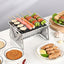 Portable Folding Barbecue Grill Heating Stoves Multifunction Camping BBQ Grill Rack Net Firewood Stove Stainless Steel BBQ Grill - Slobuy