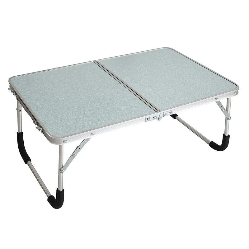 Portable Folding Laptop Desk, Mini Foldable Camping Table, Folding Picnic Table with Storage Space, Mini Lap Desk Reading Holder - Slobuy