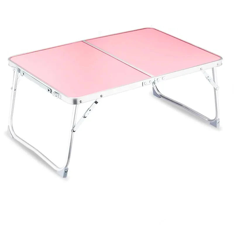 Portable Folding Laptop Desk, Mini Foldable Camping Table, Folding Picnic Table with Storage Space, Mini Lap Desk Reading Holder - Slobuy