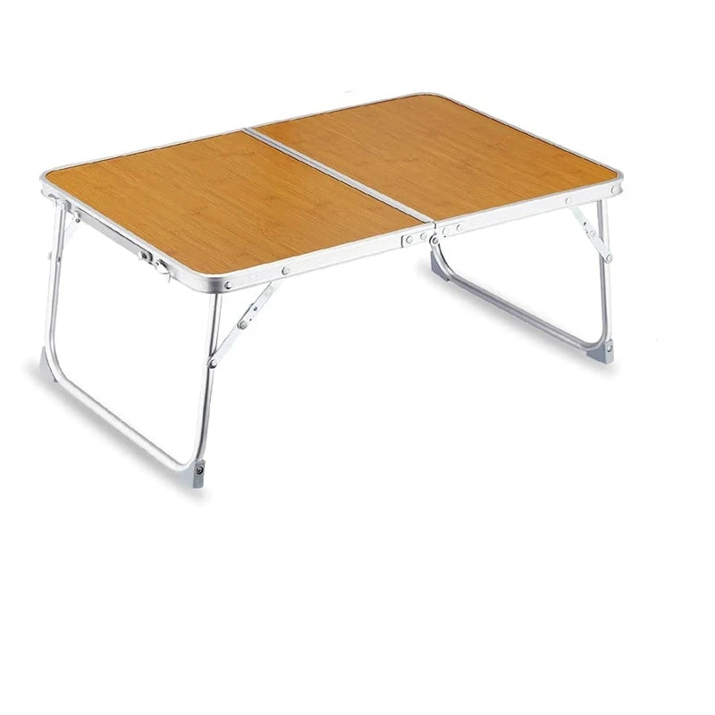 Portable Folding Laptop Desk, Mini Foldable Camping Table, Folding Picnic Table with Storage Space, Mini Lap Desk Reading Holder - Slobuy