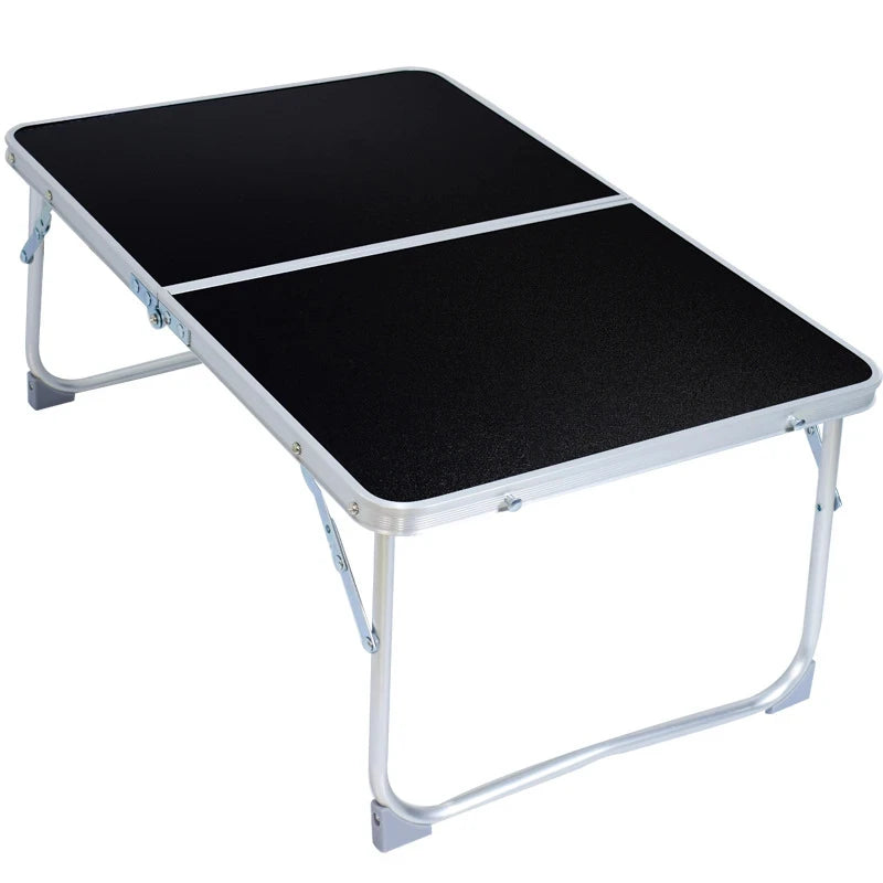 Portable Folding Laptop Desk, Mini Foldable Camping Table, Folding Picnic Table with Storage Space, Mini Lap Desk Reading Holder - Slobuy
