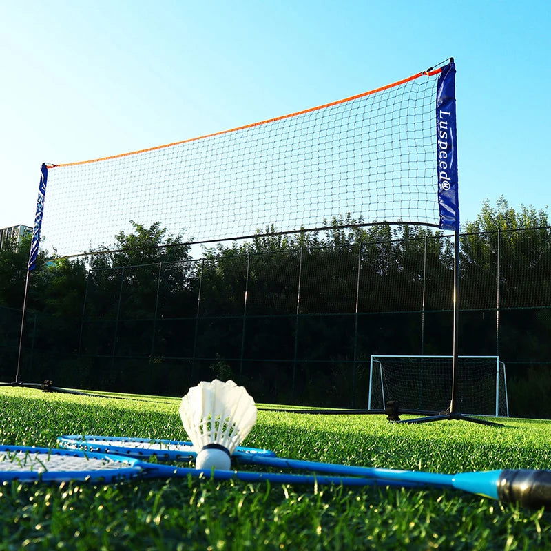 Portable Folding Standard Professional Badminton Net Indoor Outdoor Sports Volleyball Tennis Training Square Nets Mesh - Slobuy