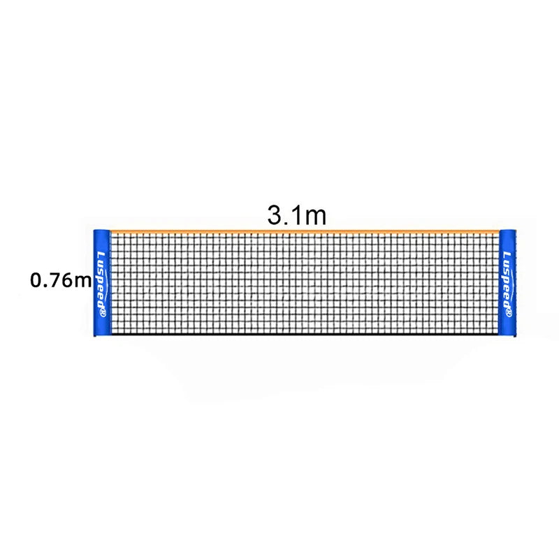 Portable Folding Standard Professional Badminton Net Indoor Outdoor Sports Volleyball Tennis Training Square Nets Mesh - Slobuy