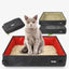 Portable Folding Travel Pet Litter Box Dog Toilet Tray Folding Cat Litter Potty Waterproof Outdoor Foldable Cat Litter Box - Slobuy
