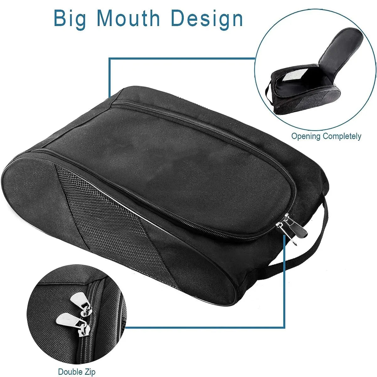 Portable Football Boot Bag, Golf Football Basketball Shoe Bag for Men Women Boys Girls - Slobuy