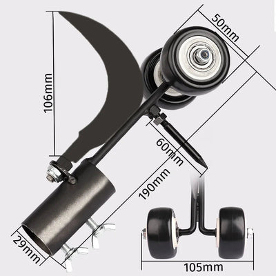 Portable Gap Weeder Grass Trimmer Adjustable Length Weed Weeding Lawn Weed Remover No Need To Bend Down Gardening Mowing Tool - Slobuy