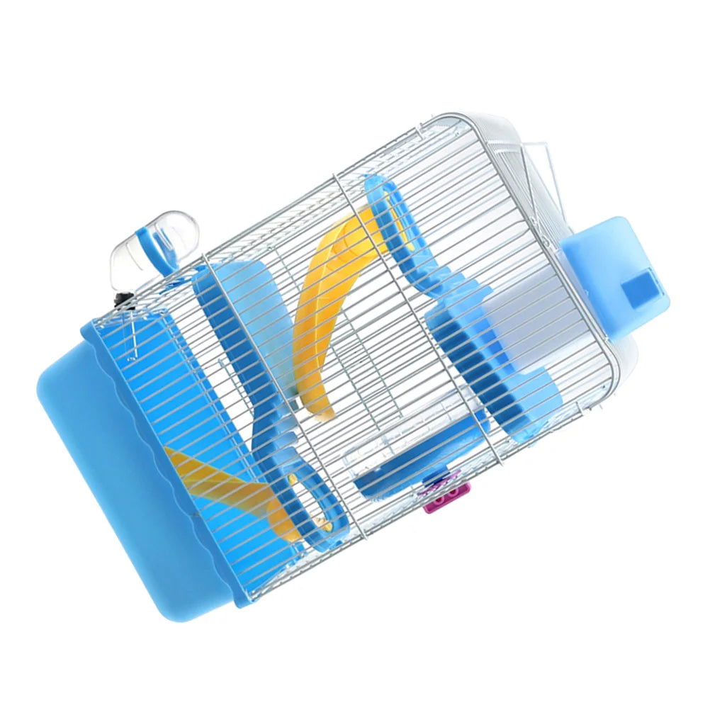Portable Hamster Cage Three Layer Hamster Travel Carrier Small Pets House for Gerbil Chinchilla Hamster Rat Guinea - Slobuy