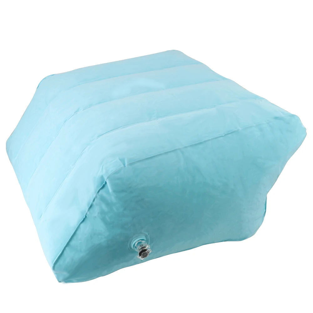 Portable Knee Pillow Rest Pillow Cushion PVC Pregnant Woman Foot Lift Lightweight Inflatable Leg Pillow - Slobuy