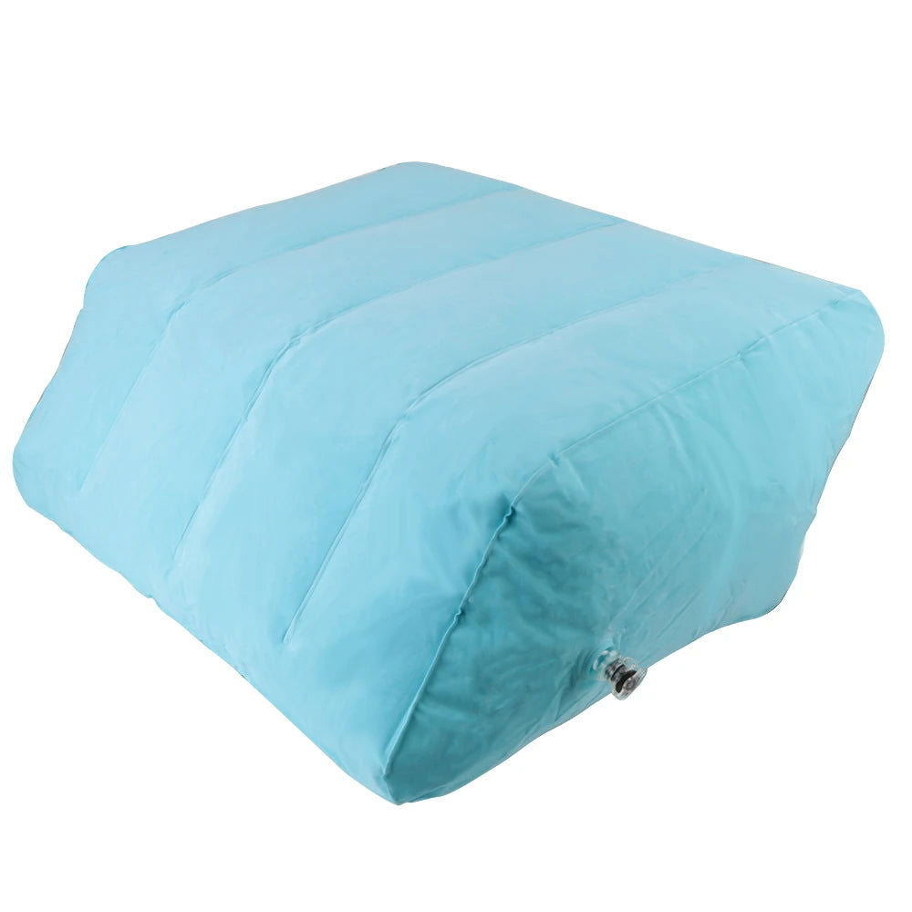 Portable Knee Pillow Rest Pillow Cushion PVC Pregnant Woman Foot Lift Lightweight Inflatable Leg Pillow - Slobuy