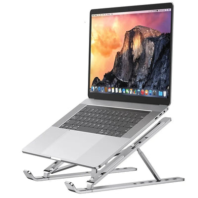 Portable Laptop Stand Aluminum Notebook Support Computer Bracket Macbook Air Pro Holder Accessories Foldable Lap Top Base For Pc - Slobuy