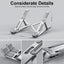 Portable Laptop Stand Aluminum Notebook Support Computer Bracket Macbook Air Pro Holder Accessories Foldable Lap Top Base For Pc - Slobuy