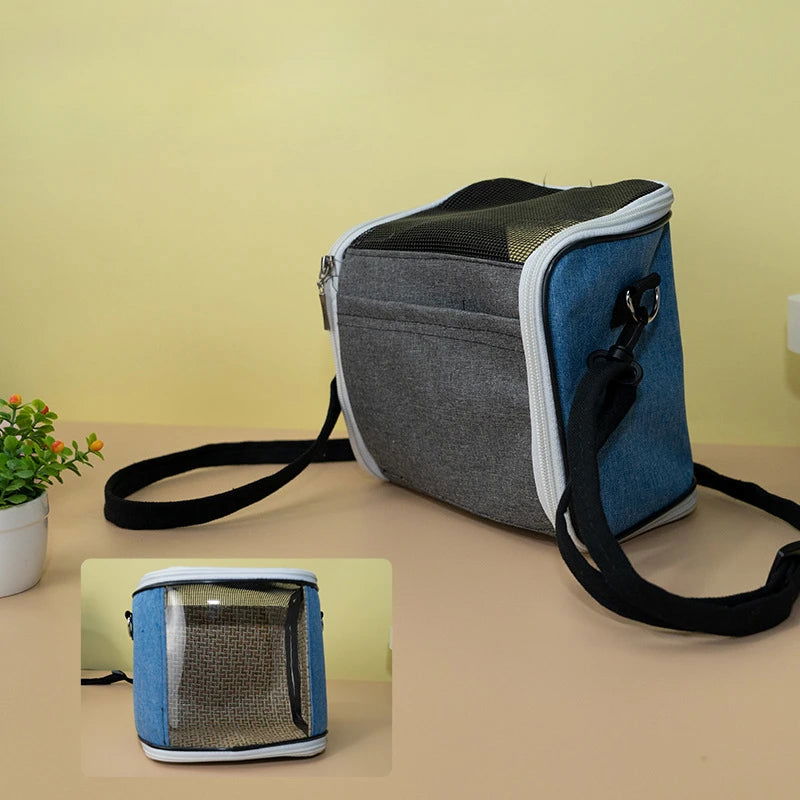 Portable Pet Bird Cage Parrot Breathable and Detachable Hamster Flying Kangaroo Travel Bag Pet Accessories Guinea Pig  Pet Bag - Slobuy