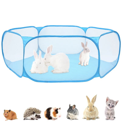Portable Pet Cat Dog Cage Tent Playpen Folding Fence For Hamster Hedgehog Small Animals Breathable Puppy Cat Rabbit Guinea Pig - Slobuy