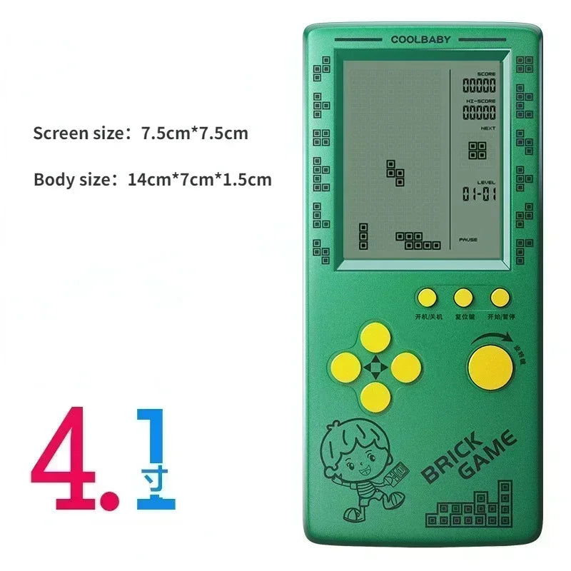 Portable Retro Gaming  Console 4.1 Inch Large Screen Children's Nostalgic Pocket Game Console Kids Game Toys - Slobuy