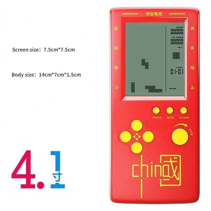 Portable Retro Gaming  Console 4.1 Inch Large Screen Children's Nostalgic Pocket Game Console Kids Game Toys - Slobuy