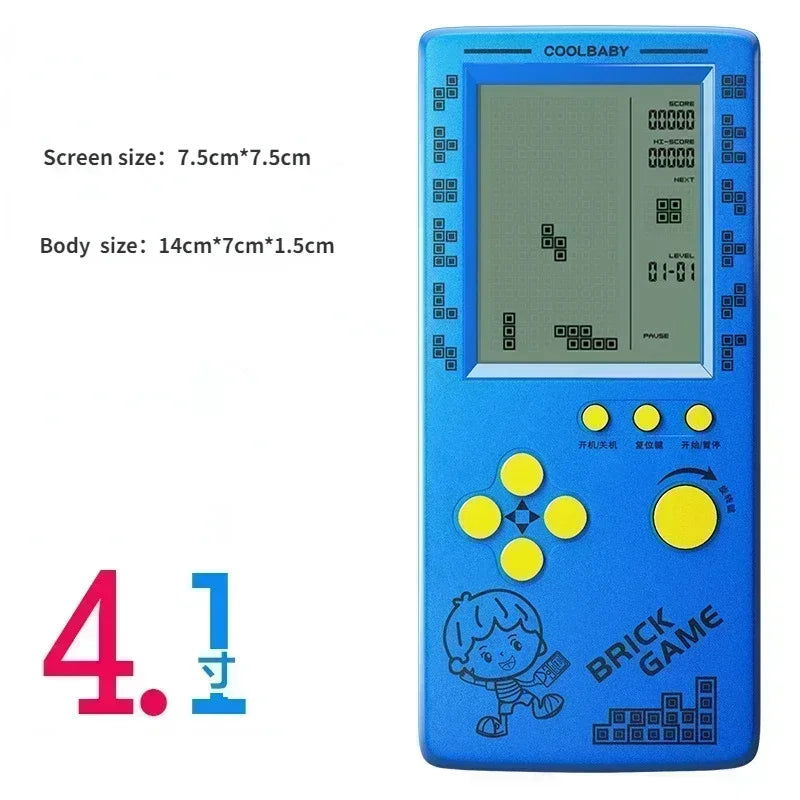 Portable Retro Gaming  Console 4.1 Inch Large Screen Children's Nostalgic Pocket Game Console Kids Game Toys - Slobuy