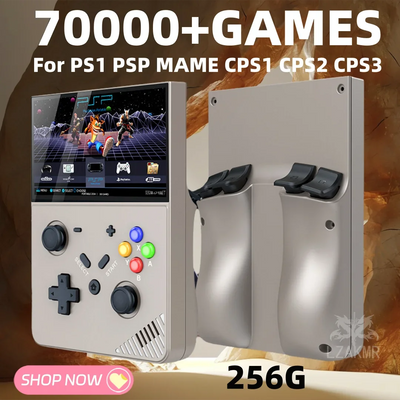 Portable Retro R43 PRO 4.3”Screen 256G Handheld Game Player 70000+ Games for PS1 PSP N64 MAME Play Anytime Anywhere Retro Gaming - Slobuy