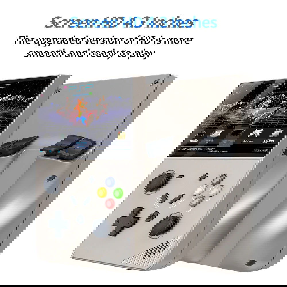 Portable Retro R43 PRO 4.3”Screen 256G Handheld Game Player 70000+ Games for PS1 PSP N64 MAME Play Anytime Anywhere Retro Gaming - Slobuy