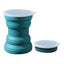Portable Silicone Foldable Cup With Lanyard Heat Resistant Collapsible Cups Lid Folding Storage Travel Mug For Hot Water - Slobuy