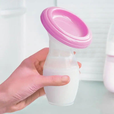 Portable Silicone Manual Breast Pump Breastmilk Storer Breastfeeding suction bottle - Slobuy