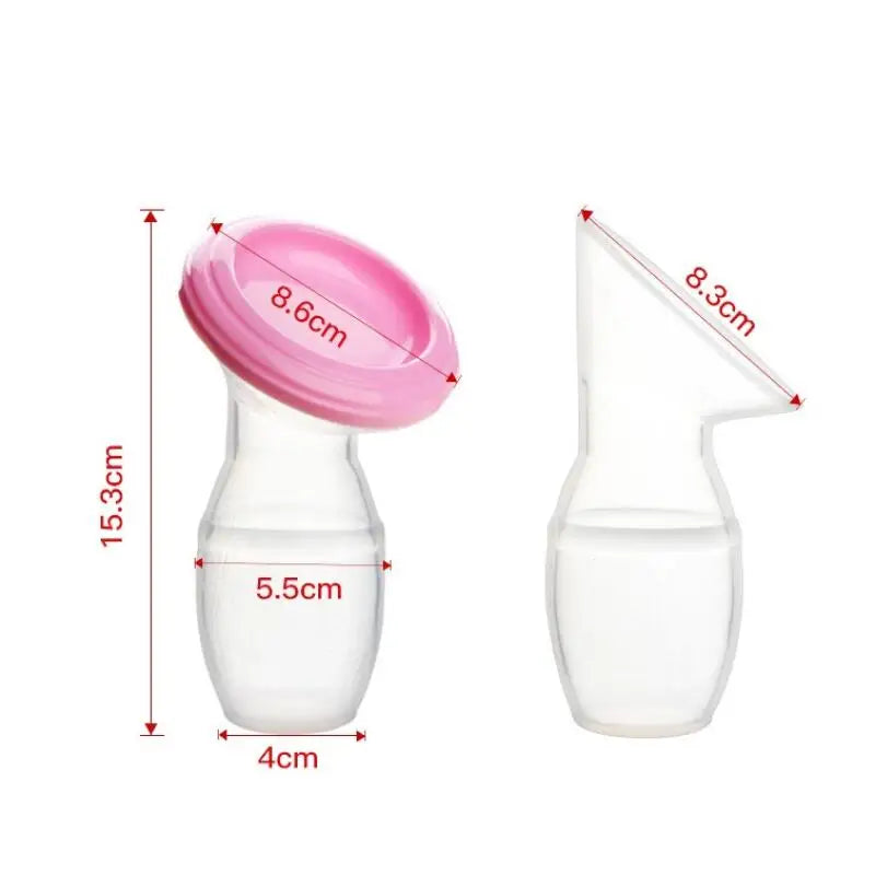 Portable Silicone Manual Breast Pump Breastmilk Storer Breastfeeding suction bottle - Slobuy