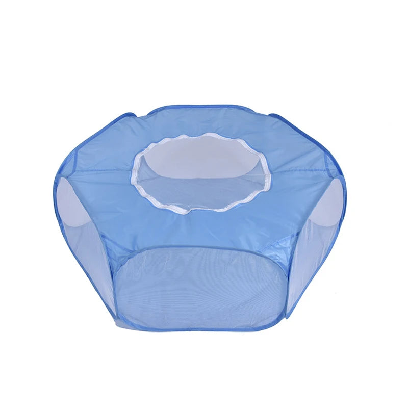 Portable Small Pet Cage Transparent Hedgehog Cage Tent Pet Playpen Open Folding Yard Fence For Dog Hamster Rabbit Guinea Pig - Slobuy