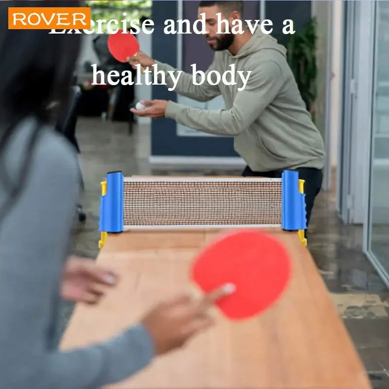 Portable Table Tennis Net Cover Gauge Retractable Table Tennis Set Catcher Racks Adjustable Tools Outdoor Home Sports Clip On - Slobuy