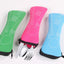 Portable Tableware Bag Cutlery  Dinner Set Travel Packaging Storage Box Dinnerware Picnic Fork Spoon  Without - Slobuy