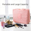 Portable Travel Makeup Bag Waterproof Multi Compartment Multifunctional Cosmetic Make Up Toiletry Organizer for Women and Girls - Slobuy