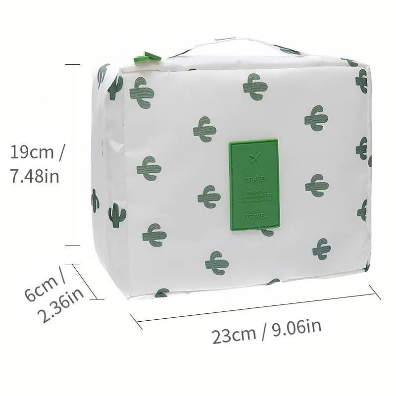 Portable Travel Makeup Bag Waterproof Multi Compartment Multifunctional Cosmetic Make Up Toiletry Organizer for Women and Girls - Slobuy