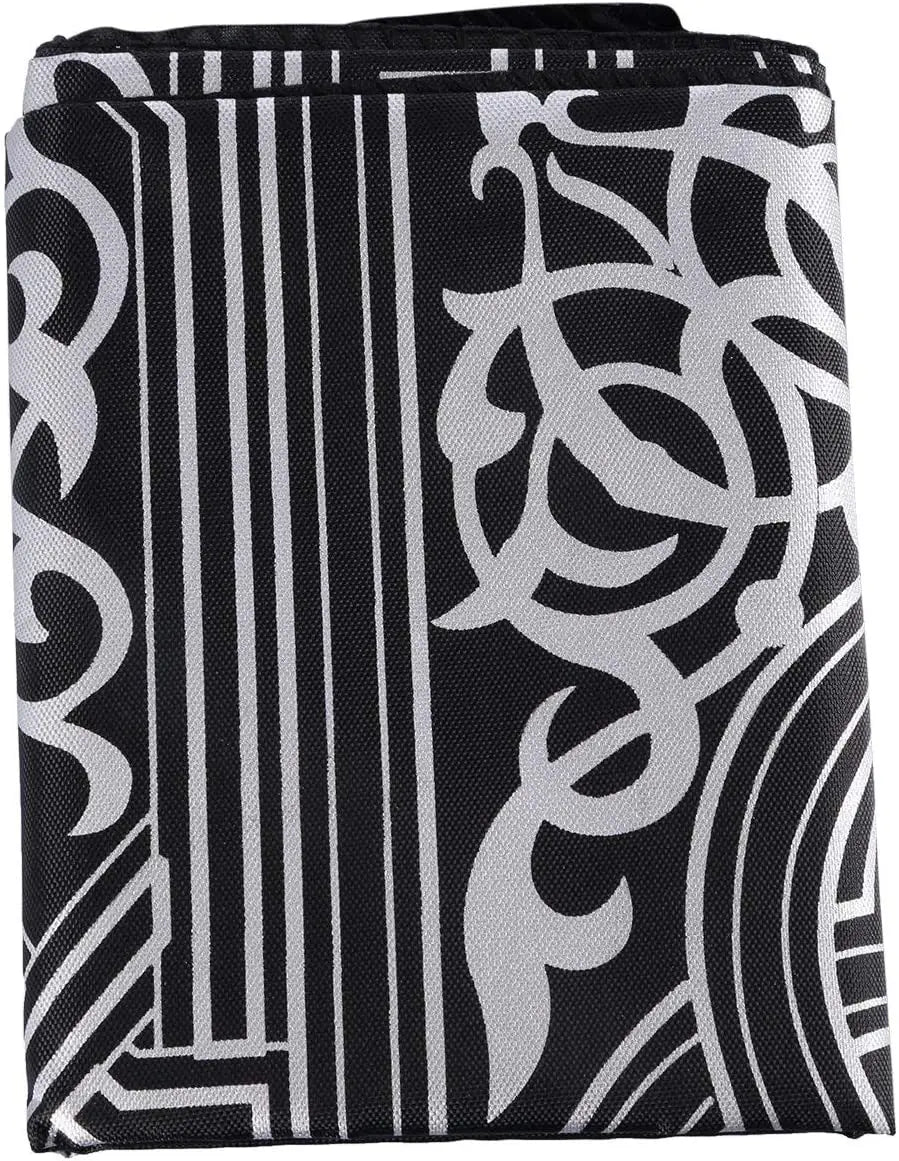 Prayer Rug Polyester Portable Braided Mats Simply Print with Compass In Pouch Travel Home New Style Mat Blanket 100x60cm - Slobuy