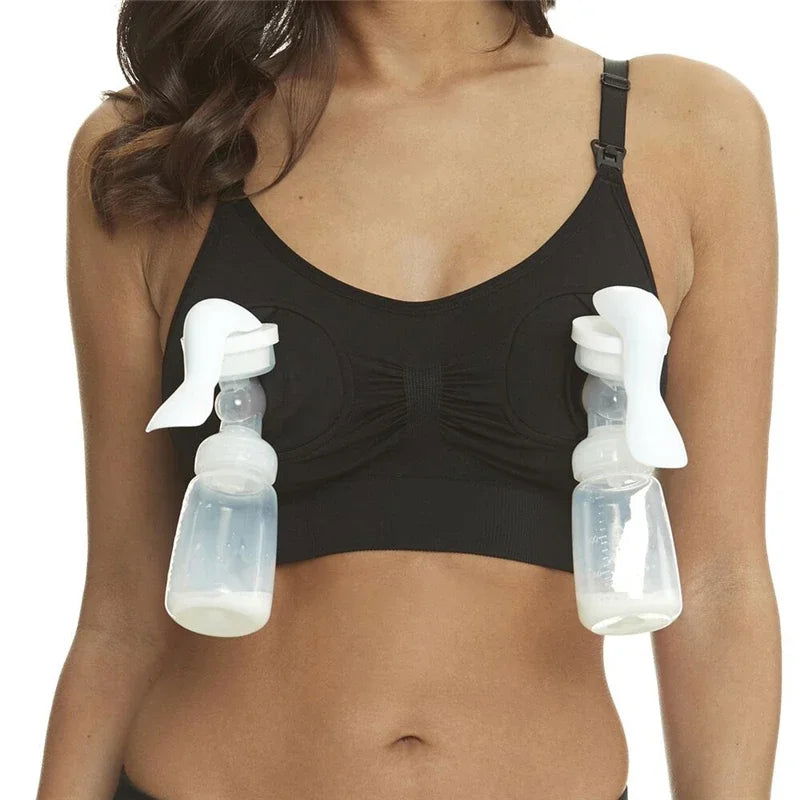 Pregnant Women Nursing Bra Maternity Hands Free Pump Bras Breast Feeding Bra Mother Underwear Pregnancy Breastfeeding Bra - Slobuy