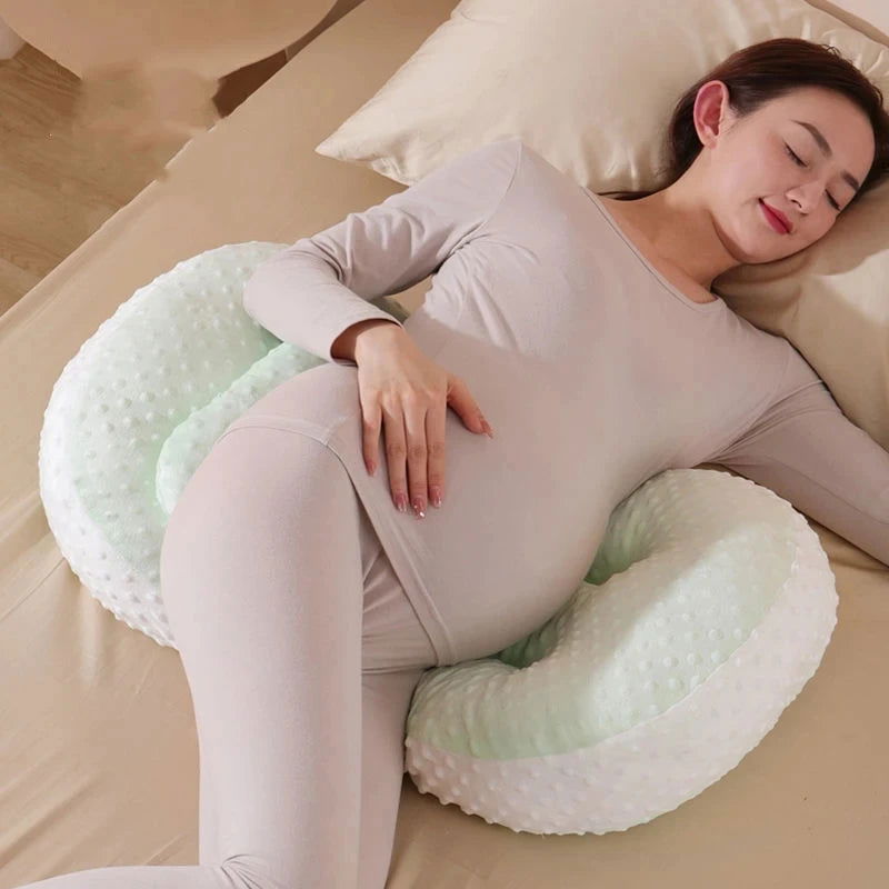 Pregnant Women's Side Sleeping Belly Pillow Multifunctional Maternity Waist Protection Pillow Adjustable Width Pregnancy Pillow - Slobuy