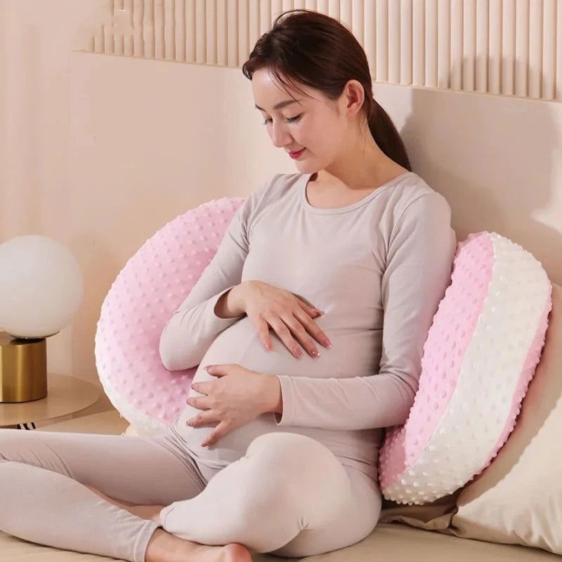 Pregnant Women's Side Sleeping Belly Pillow Multifunctional Maternity Waist Protection Pillow Adjustable Width Pregnancy Pillow - Slobuy