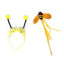 Princess Fairy Costume Set Halloween Costume Ears Headband Bee Wings Magic Wand Tutu Skirt Cosplay Prop Girls Dress Up - Slobuy