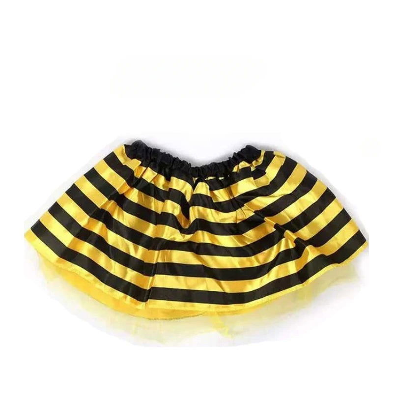 Princess Fairy Costume Set Halloween Costume Ears Headband Bee Wings Magic Wand Tutu Skirt Cosplay Prop Girls Dress Up - Slobuy