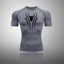 Printed Men's Athletic Compression Shirts Athletic Quick Dry Breathable Rash Guard Athletic Tight Workout Tops Summer Men - Slobuy