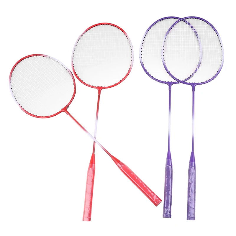 Professional Badminton Rackets Shuttlecocks and Carrying Bag Set Double Badminton Racquet Set Indoor Outdoor Speed Sports - Slobuy