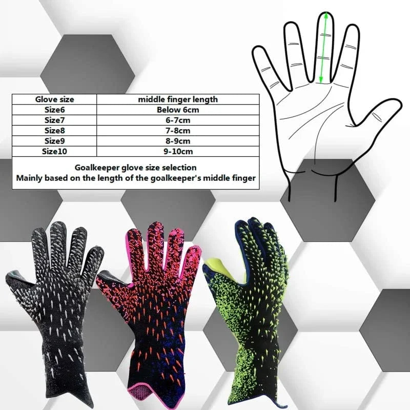 Professional Goalkeeper Gloves Adults Kids Football Latex Thickened Protection  Goalkeeper Soccer Sports Football Goalie Gloves - Slobuy
