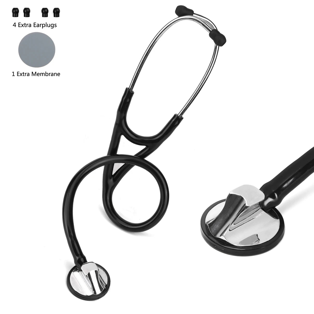 Professional Heart Lung Cardiology Stethoscope Doctor Student Medical Equipment Device Medical Doctor Single Head Stethoscope - Slobuy