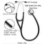 Professional Heart Lung Cardiology Stethoscope Doctor Student Medical Equipment Device Medical Doctor Single Head Stethoscope - Slobuy