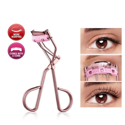 Professional Rose Gold Eyelash Curler Eyelash Cosmetics Makeup Tools Ladies Accessories Quick Styling Compact Portable - Slobuy
