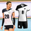 Professional Volleyball Jerseys Women's Competition Team Uniform Short Sleeves Training Apparel Printed Numbered - Slobuy