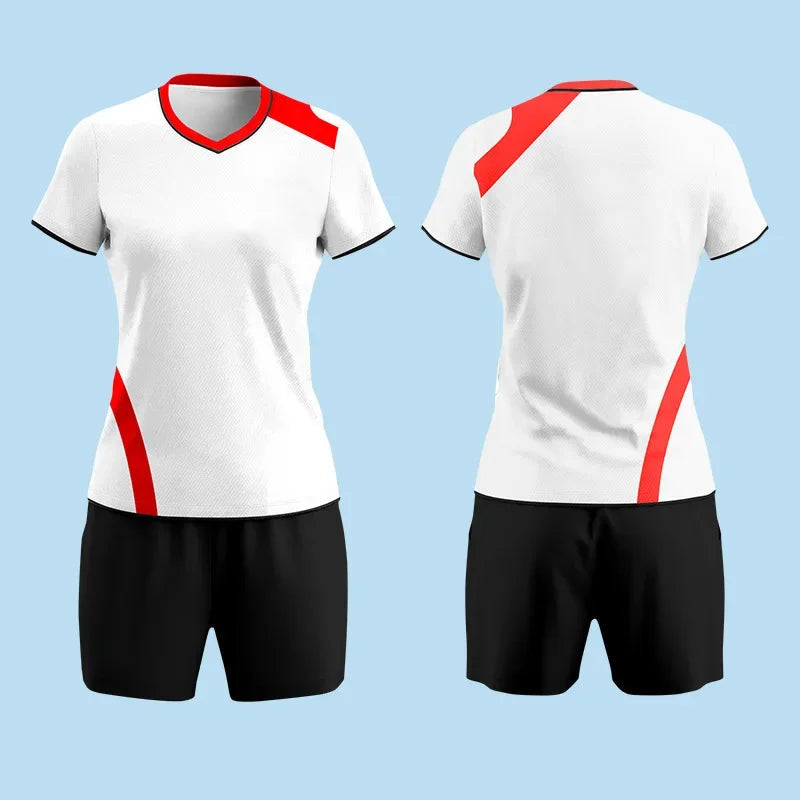 Professional Volleyball Jerseys Women's Competition Team Uniform Short Sleeves Training Apparel Printed Numbered - Slobuy