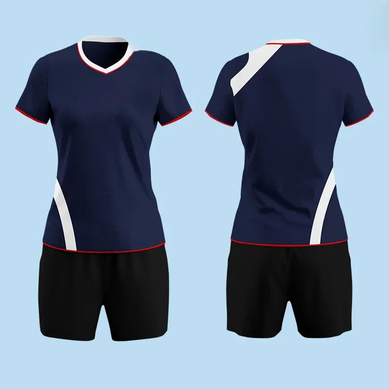 Professional Volleyball Jerseys Women's Competition Team Uniform Short Sleeves Training Apparel Printed Numbered - Slobuy