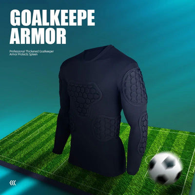Professional goalkeeper armor uniforms football goalkeeper jerseys thicken EVA sponge elbow goalkeeper sports uniforms - Slobuy